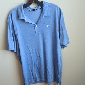 EUC Travis Mathew Blue Polo Shirt